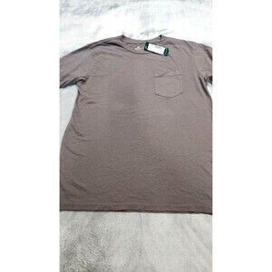 Roark Mens Medium Brown Made To Fade Tee 100% Cotton T-Shirt NWT